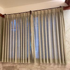 Photo of Eight Matching Curtain Panels w/ Rods and Hardware (PB, PC1-SS)