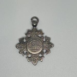 Photo of Antique c. 1893 Sterling Pocket Watch Fob