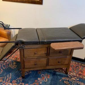Photo of Vintage Medical Exam Table Unique Eclectic Man Cave Bar