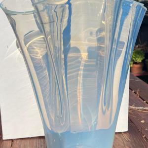 Photo of Vase Poland Handblown Art Glass Large