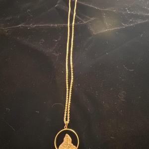 Photo of 14 k gold chain with Matterhorn pendant.