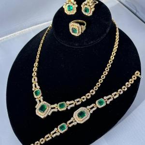 Photo of 12 carats of diamonds!!! Custom jewelry set that will absolutely WOW her! Emeral