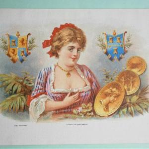 Photo of "ISABELLA" Inner Lid Cigar Box Label, form early 1900's