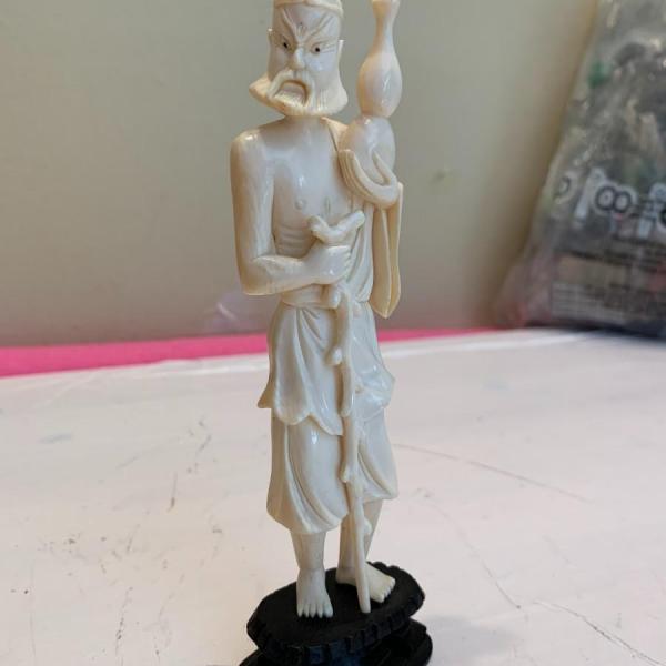 Photo of Carved Asian Figure about 6.5 inches tall