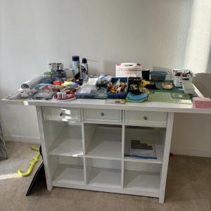 Photo of Crafting work table with drawers