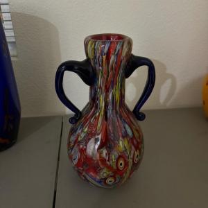 Photo of Vintage hand blown glass vase