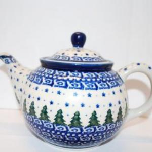 Photo of "Unikat" Polish Pottery Teapot #75 4 1/2" H SEE DETAILS