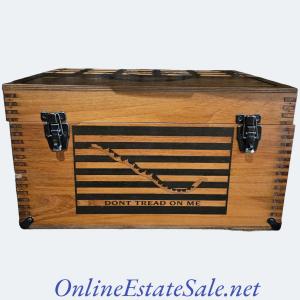 Photo of DON'T TREAD ON ME WOODEN BOX