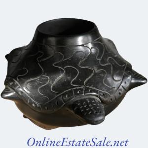 Photo of SMALL CLAY TURTLE VASE