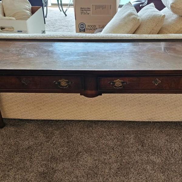 Photo of Wood Console Table