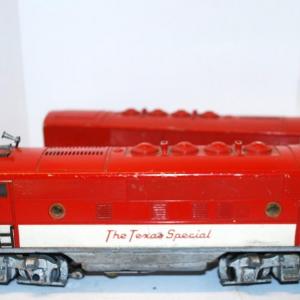 Photo of Vintage Lionel Texas Special #2245 A + B - Locomotive & Dummy Car 1954-1955
