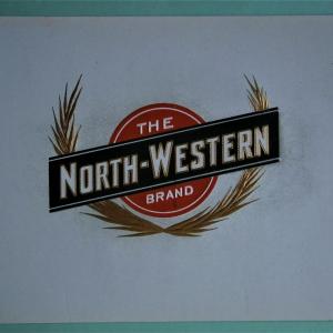Photo of "NORTH-WESTERN" Inner Lid Cigar Box Label,