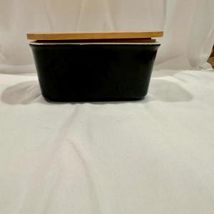 Photo of Black Butter Dish With Lid