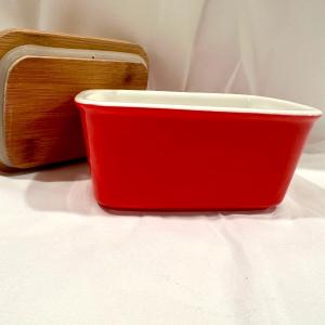Photo of Two Stick Butter Dish - Red