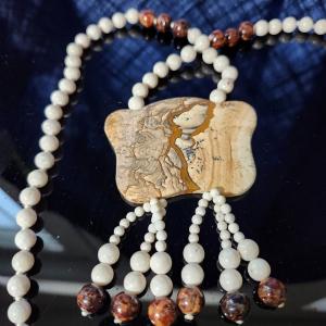 Photo of Picture Jasper and Bead Necklace