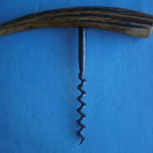 Photo of Large Antique Antler Stag Horn Handle Corkscrew