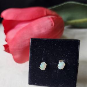 Photo of Opal cabochon earrings