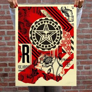 Photo of Shepard Fairey - OBEY - “Gears of Justice” signed, limited, print edition /5