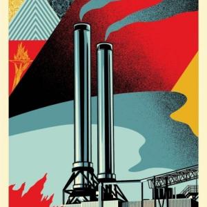 Photo of SHEPARD FAIREY - FACTORY STACKS (EARTH FIRST)