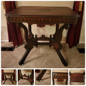 Photo of Antique Walnut Writing Table