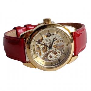 Photo of INVICTA Womens Skeleton 17J Mechanical Watch Red Exhibition 30M