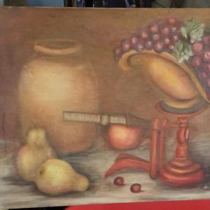 Photo of Original Oil art " The Fruits", by Ronkowski.