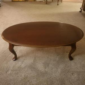 Photo of Queen Anne Style Oval Coffee Table