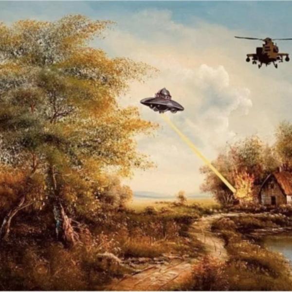 Photo of MASON STORM - UFO, NO U FO (BANKSY) MINI PRINT