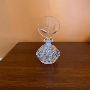 Photo of Vintage Cut glass perfume bottle with stopper