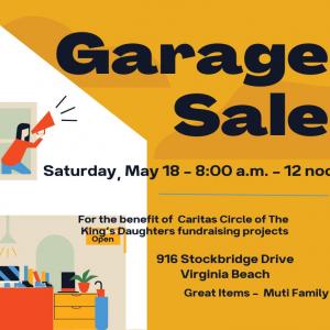 Photo of MULTI FAMILY YARD SALE TO BENEFIT CARITAS CIRCLE OF THE KING'S DAUGHTERS
