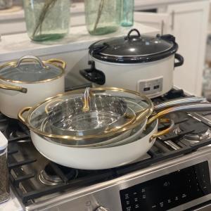 Photo of Stovetop Dishes Lot w/ CrockPot