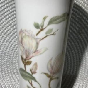 Photo of Hutschenreuther Selb #7955 Germany Porcelain Floral Vase 8" Tall in Good Preowne