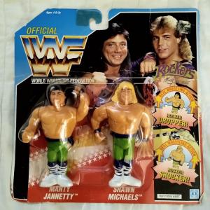 Photo of WWF Vintage 1991 The Rockers Marty Jannetty & Shawn Michaels Action Figure set 