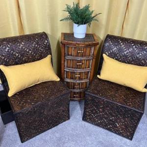 Photo of Pair of Charming Ratan Chairs