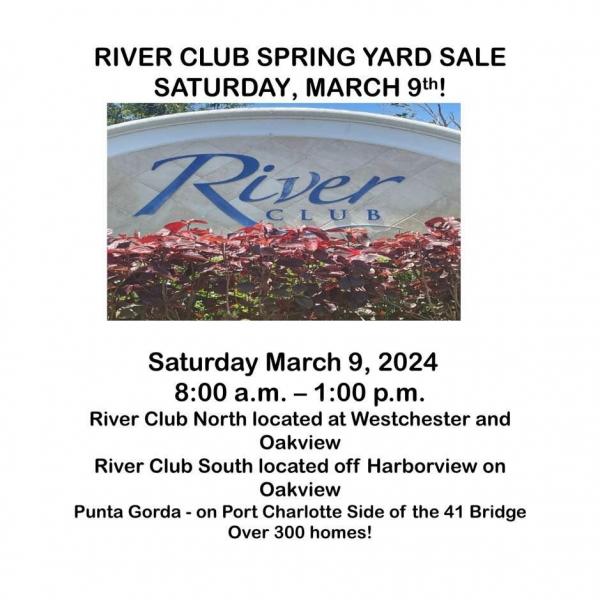 Photo of River Club Community Yard Sale - over 300 Homes