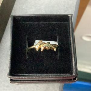 Photo of 10kt Gold Double Dolphin Ring (Size 10)