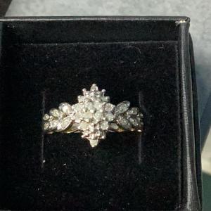 Photo of 10kt Gold Diamond Ring (Size7.5)