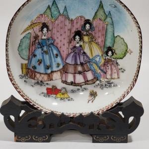 Photo of Enameled Painted 1800s scene, from Eastern Europe