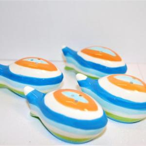 Photo of Striped School of Fish - Set of 4 1 1/2"