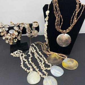 Photo of Vintage Mother of Pearl Stranded Necklaces (9)