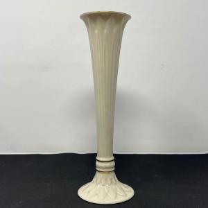 Photo of Vintage Lenox Winter White Porcelain Trumpet Vase