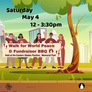 Photo of Saturday May 4 - Walk for World Peace and BBQ Fundraiser at Memorial Park