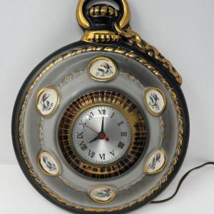 Photo of Vintage Oxford Spinning Company Sessions Porcelain Wall Clock
