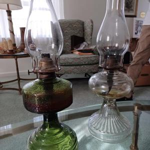 Photo of 2 hurricane lamp