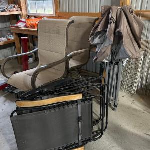 Photo of LOT 118: Outdoor Chairs - High Back Patio and Cabela's Lounge with Quest Canopy 