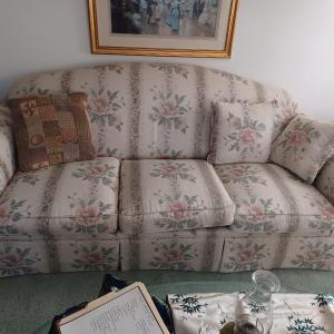 Photo of floral couch