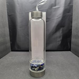 Photo of 22oz Glass Water Bottle w/Lapis Stone Bottom
