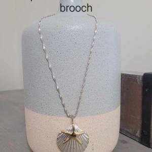 Photo of Costume Jewelry - Shell Necklace That Doubles As A Brooch