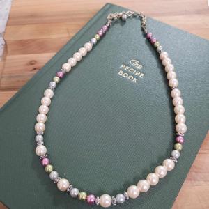Photo of Costume Jewelry -Pastel Bead Necklace