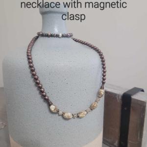 Photo of Costume Jewelry - Matching Bracelet And Necklace With Magnetic Clasp